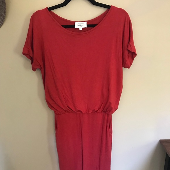 Audrey Dress T-shirt top Bodycon skirt in Red - Picture 1 of 6